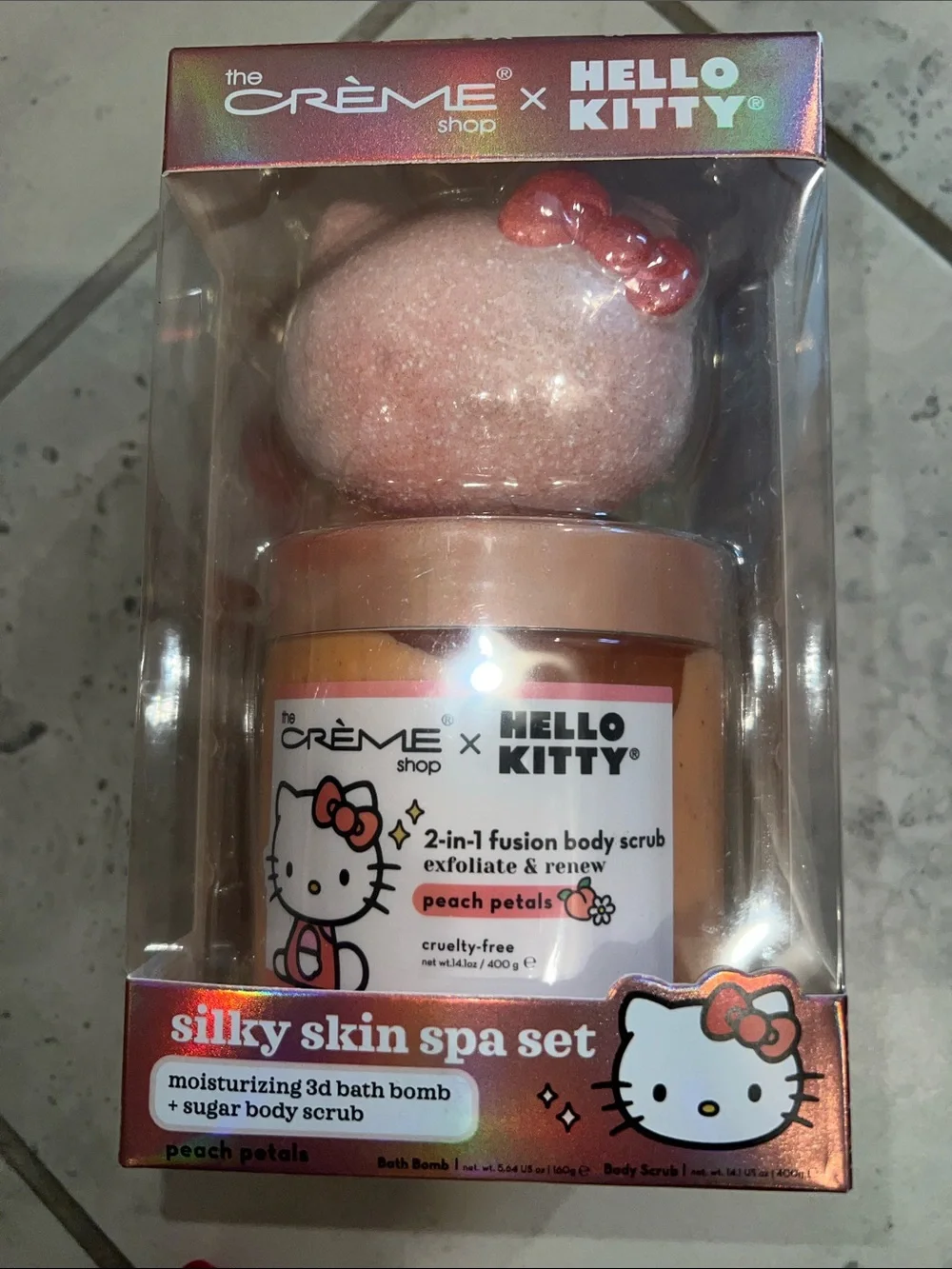 Peach Petals Silky Skin Spa Set - Pink